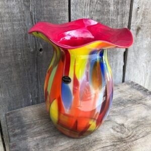 Hand-Blown Glass Vase