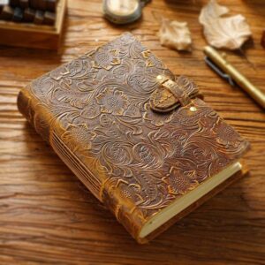 Leather Journal with Embossed Design